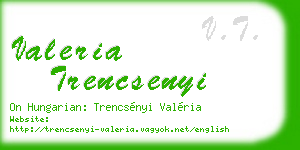 valeria trencsenyi business card