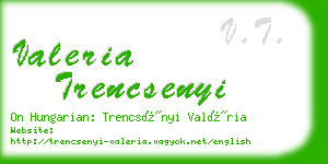 valeria trencsenyi business card